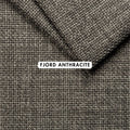 Fjord Anthracite - 100% Polyester - 145cm Wide