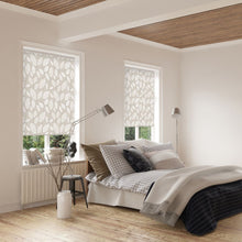Load image into Gallery viewer, Floating Leaf Beige Translucent Roller Blind