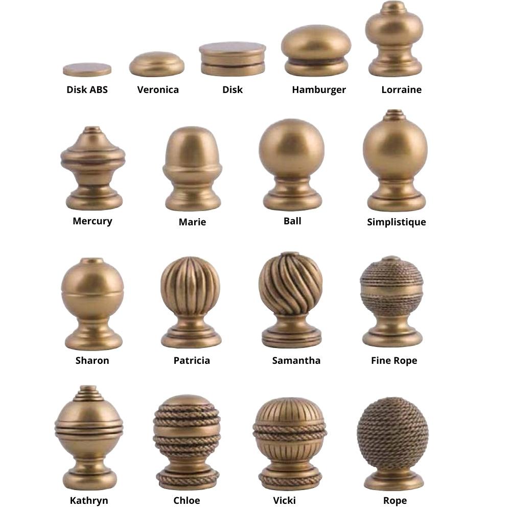 Case Decorator Finials - 63mm