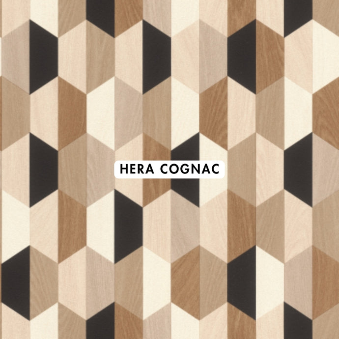 Hera Cognac Wallpaper