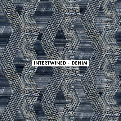 Intertwined Denim Wallpaper