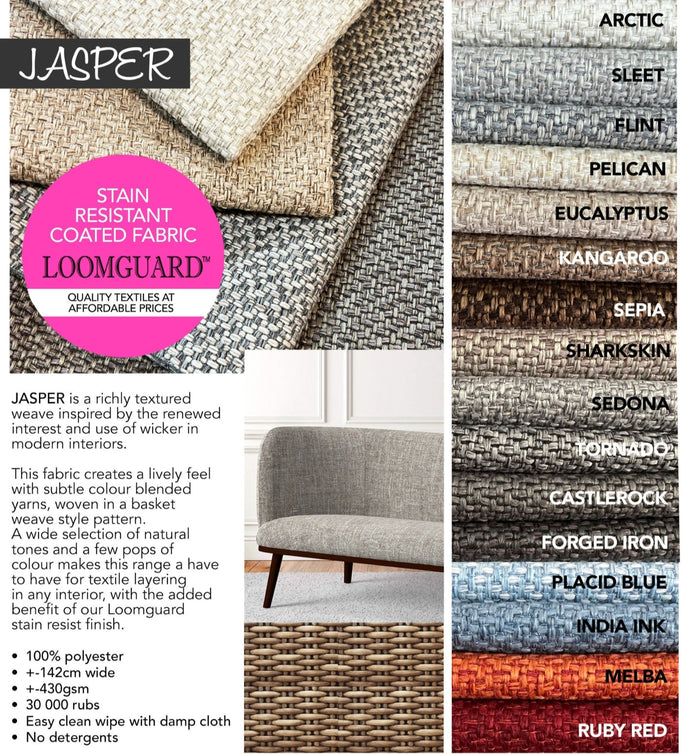 Jasper Upholstery Fabric with Loomguard