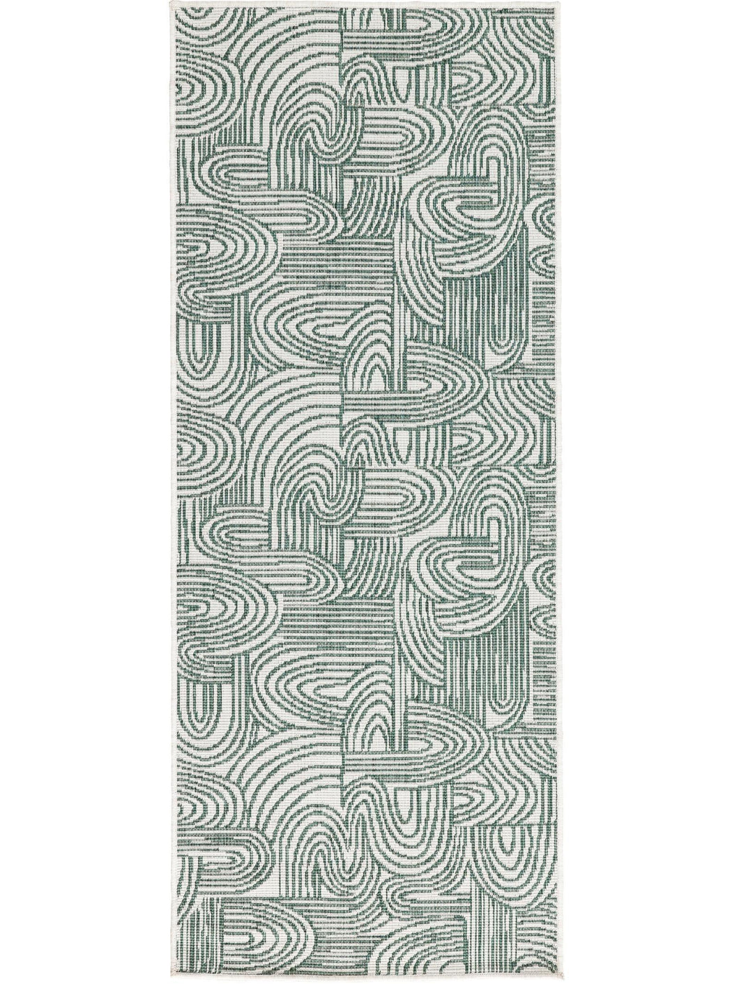 Kinky Green Bay Reversible Kitchen Runner
