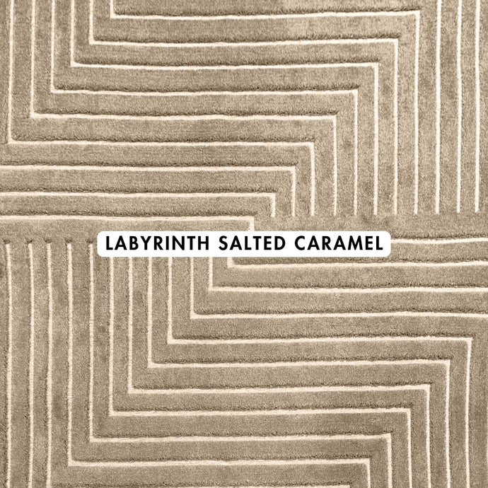 Labyrinth Salted Caramel Abstract Rug