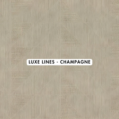 Luxe Lines Champagne Wallpaper