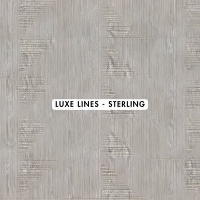 Luxe Lines Sterling Wallpaper