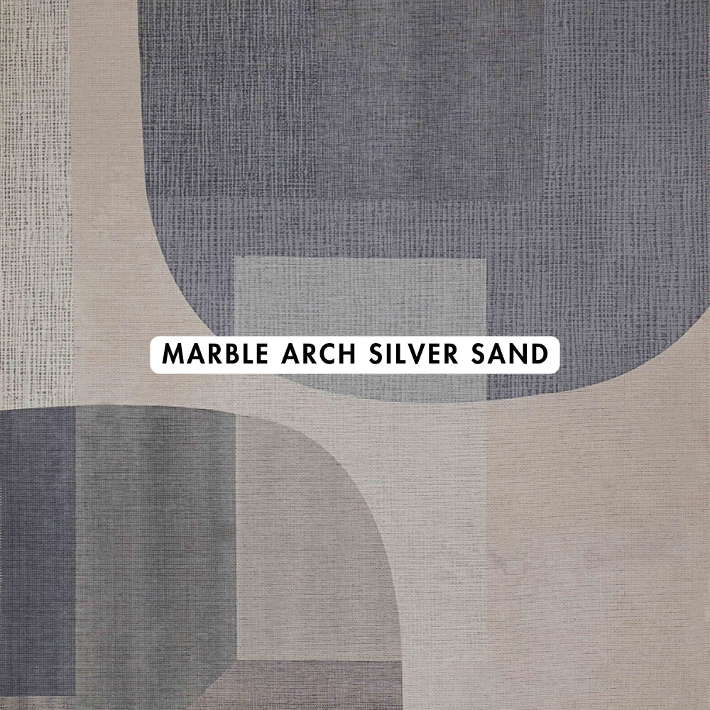 Marble Arch Silver Sand Geometric Rug