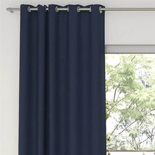 Load image into Gallery viewer, Midnight Eyelet Curtain (100% Blockout) - CurtainWorld.Online
