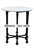Load image into Gallery viewer, Monaco Marble Indoor &amp; Outdoor Side Table in Salt Rock