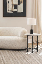 Load image into Gallery viewer, Monaco Marble Indoor &amp; Outdoor Side Table in Salt Rock