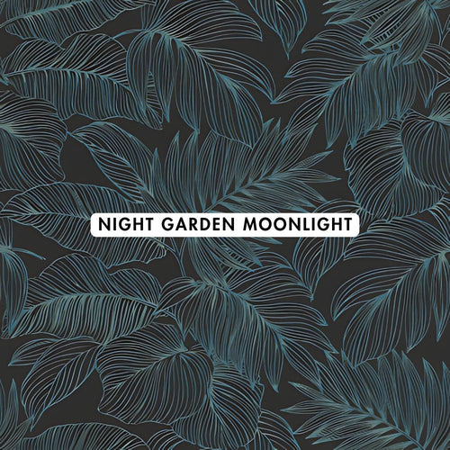 Night Garden Moonlight Wallpaper