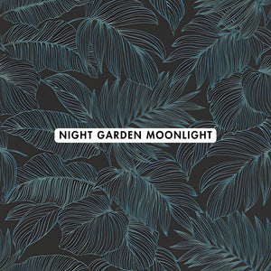 Night Garden Moonlight Wallpaper