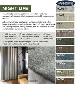 Night Life Blockout Curtain Fabric