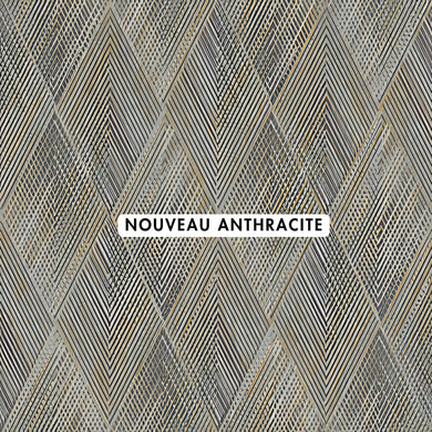 Nouveau Anthracite Wallpaper