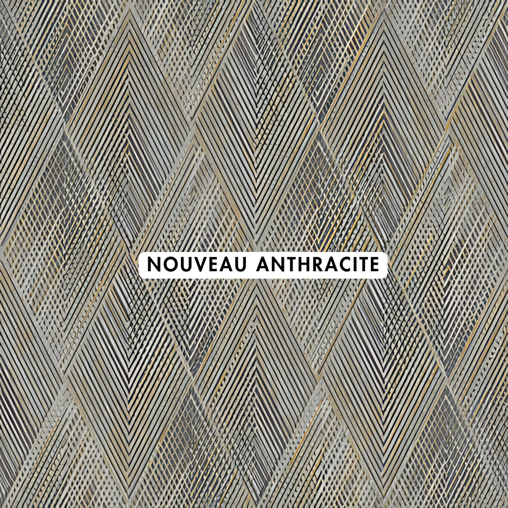 Nouveau Anthracite Wallpaper