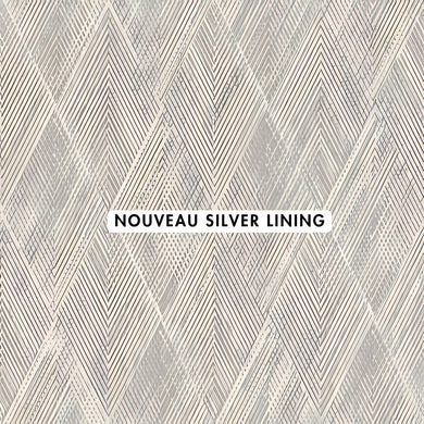 Nouveau Silver Lining Wallpaper