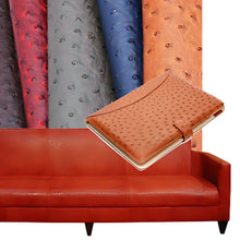 Load image into Gallery viewer, Ostrich Vinyl Faux Leather Upholstery Fabric