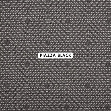 Piazza Black Outdoor Fabric