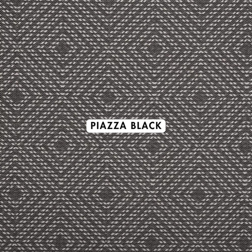 Piazza Black Outdoor Fabric