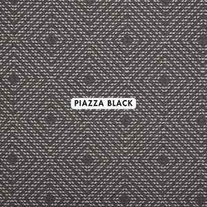 Piazza Black Outdoor Fabric