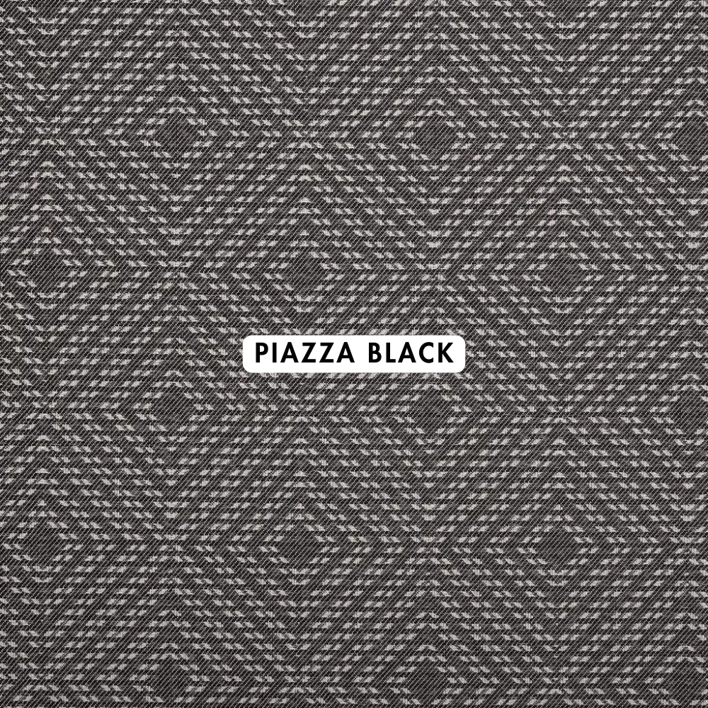 Piazza Black Outdoor Fabric