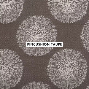 Pincushion Taupe Outdoor Fabric