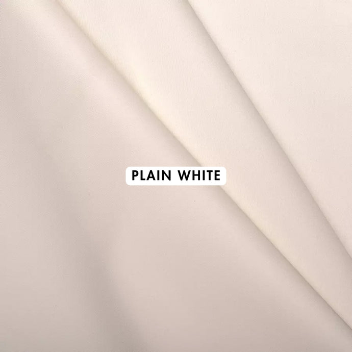 Plain White Outdoor Fabric