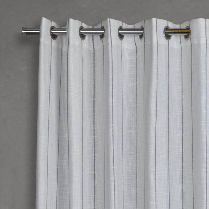 Riptide White Eyelet Curtain (Lined) - CurtainWorld.Online