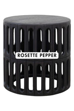 Load image into Gallery viewer, Rosette Hand-Carved Mango Wood Indoor Side Table