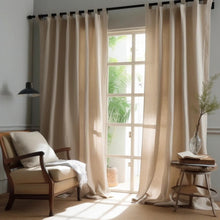 Load image into Gallery viewer, Roxanne Linen-Look Wide Width Curtain Fabric