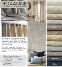 Load image into Gallery viewer, Roxanne Linen-Look Wide Width Curtain Fabric