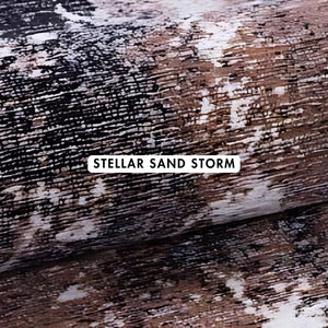 Stellar Round Sandstorm Abstract Rug