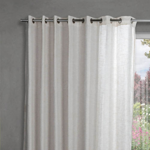 Symphony Eyelet Linen / Polyester Curtain (Lined) - CurtainWorld.Online