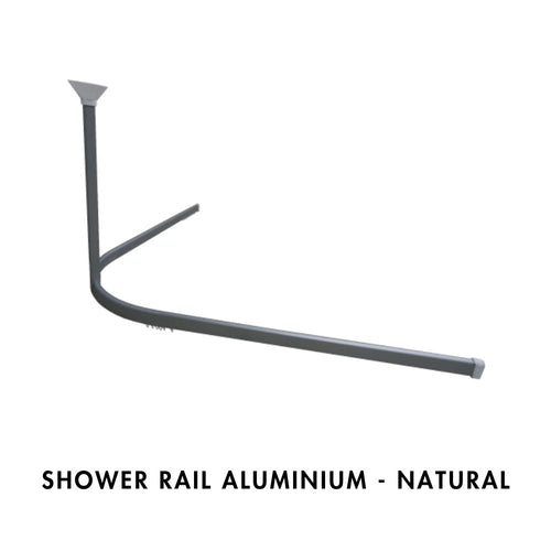 Shower Rail - Aluminium