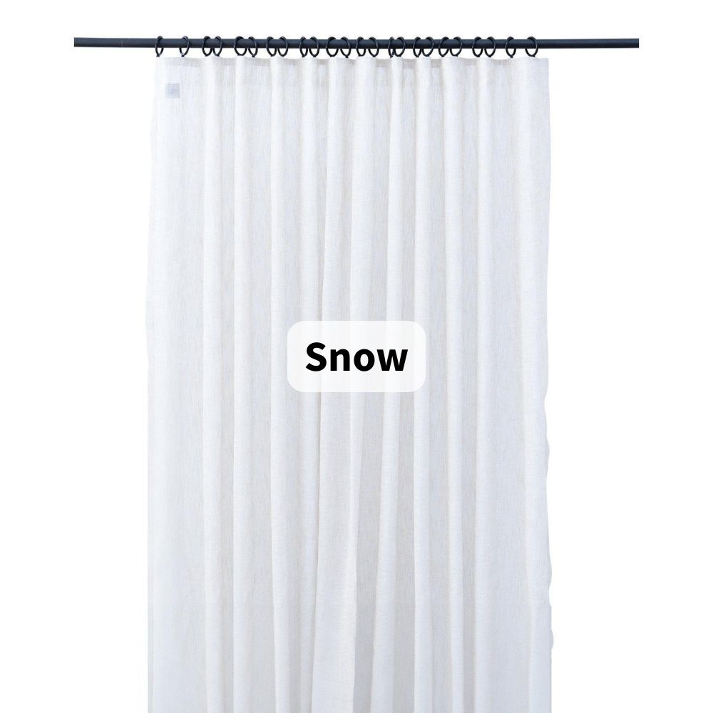 St Tropez Unlined Sheer Curtains