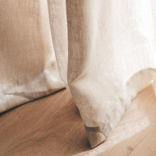 Load image into Gallery viewer, Tabi Collection &lt;/br&gt; Sheer Linen-Look Curtain &lt;/br&gt; XL with 16 Matt Black Eyelets