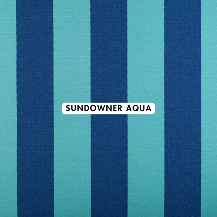 Sundowner Aqua Outdoor Fabric