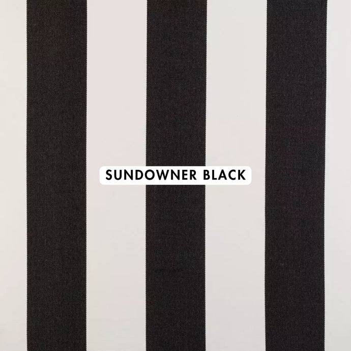 Sundowner Black Outdoor Fabric