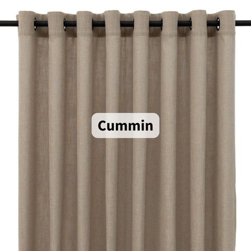 Tabi Collection Sheer Linen-Look Curtains