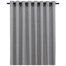 Load image into Gallery viewer, Tabi Collection &lt;/br&gt; Sheer Linen-Look Curtain &lt;/br&gt; XL with 16 Matt Black Eyelets