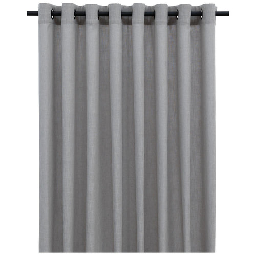 Tabi Collection </br> Sheer Linen-Look Curtain </br> XL with 16 Matt Black Eyelets