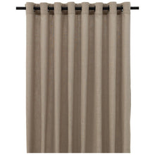 Load image into Gallery viewer, Tabi Collection &lt;/br&gt; Sheer Linen-Look Curtain &lt;/br&gt; XL with 16 Matt Black Eyelets