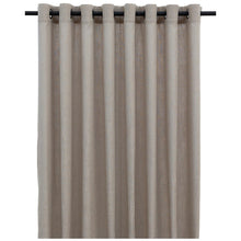 Load image into Gallery viewer, Tabi Collection &lt;/br&gt; Sheer Linen-Look Curtain &lt;/br&gt; XL with 16 Matt Black Eyelets