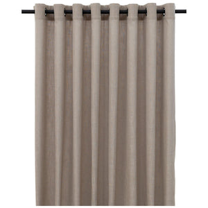 Tabi Collection </br> Sheer Linen-Look Curtain </br> XL with 16 Matt Black Eyelets