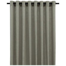 Load image into Gallery viewer, Tabi Collection &lt;/br&gt; Sheer Linen-Look Curtain &lt;/br&gt; XL with 16 Matt Black Eyelets