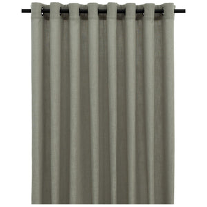 Tabi Collection </br> Sheer Linen-Look Curtain </br> XL with 16 Matt Black Eyelets