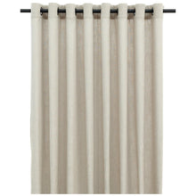 Load image into Gallery viewer, Tabi Collection &lt;/br&gt; Sheer Linen-Look Curtain &lt;/br&gt; XL with 16 Matt Black Eyelets