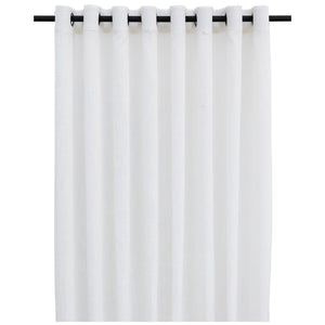 Tabi Collection </br> Sheer Linen-Look Curtain </br> XL with 16 Matt Black Eyelets