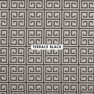 Terrace Black Outdoor Fabric