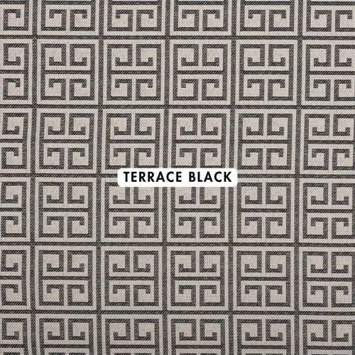 Terrace Black Outdoor Fabric
